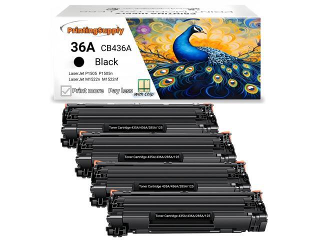 4 Pack New Toner Cartridge For HP 36A CB436A Compatible with HP LaserJet Pro M1120MFP M1120n MFP M1522n M1522n MFP M1522nf M1522nf MFP P1505 P1505n