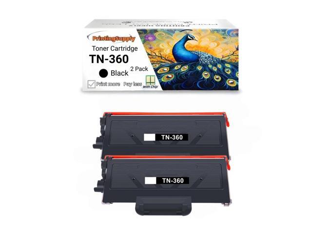2 Pack TN-360 New High-Yield Toner Cartridge for Brother Printers TN360/TN330, Compatible with DCP-7030, DCP-7040, DCP-7045N, HL-2120, HL-2140,...