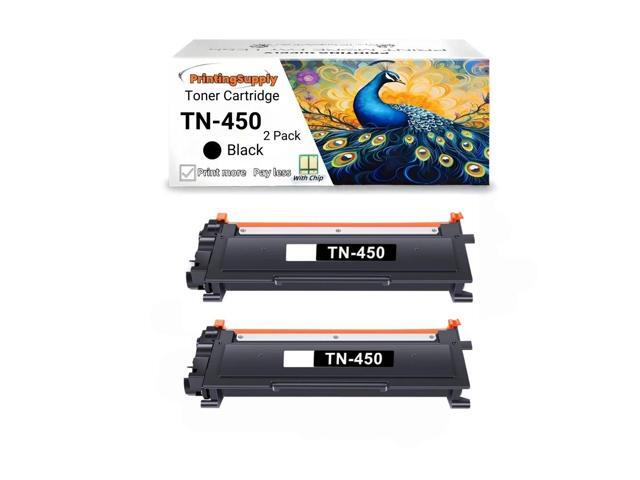 2 Pack TN450 New High-Yield Toner Cartridge For Brother TN450 TN420 Compatible For Use With Brother MFC7360 7460 7860 HL2220 2240 FAX-2840...