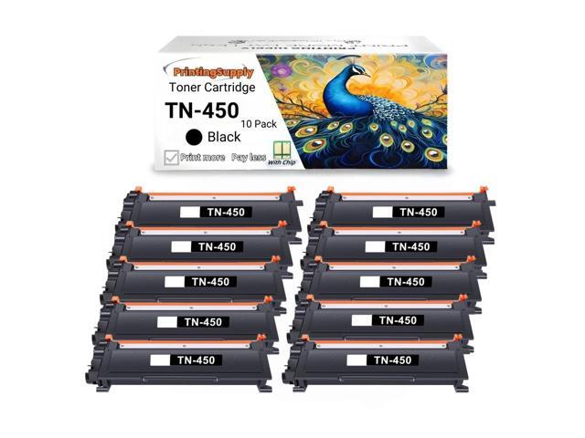 10 Pack TN450 New High-Yield Toner Cartridge For Brother TN450 TN420 Compatible For Use With Brother MFC7360 7460 7860 HL2220 2240 FAX-2840,...