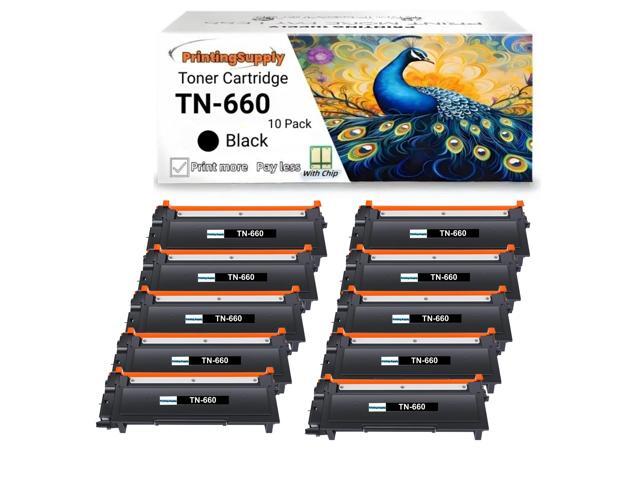 10 Pack TN660 New High-Yield Toner Cartridge For Brother TN660 TN630 Compatible For Use With Brother DCP-L2500D 2520DW 2540DN HL-L2300D 2305W 2320D...
