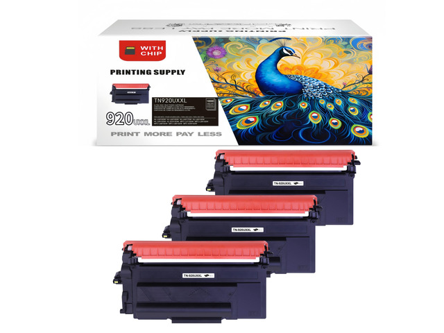3 Pack TN920UXXL Black Toner Cartridge Compatible for Brother TN920 TN920XL TN920XXL TN920 UXXL for Brother HL-L5215DW HL-L6210DW HL-L6210DWT...