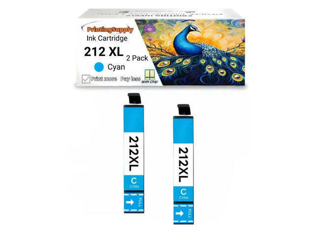212XL T212XL High Yield Ink Cartridge Compatible for Epson Expression Home XP-2100 XP-3100 XP-3105 XP-4100 XP-4105 WorkForce WF-2810 WF-2830...