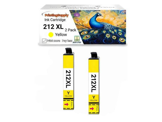 212XL T212XL High Yield Ink Cartridge Compatible for Epson Expression Home XP-2100 XP-3100 XP-3105 XP-4100 XP-4105 WorkForce WF-2810 WF-2830...