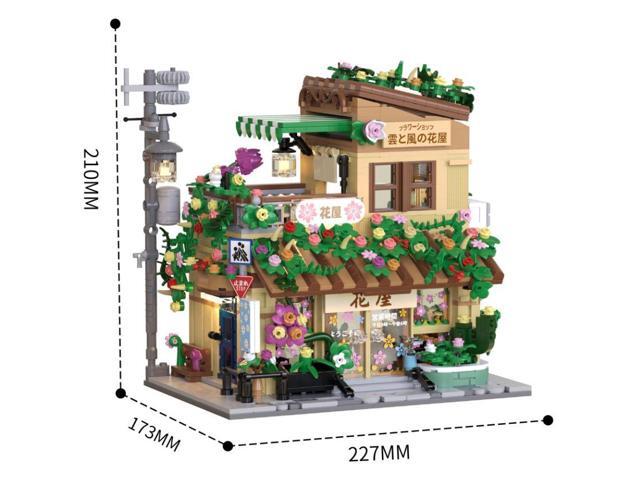 Japanese Flower Shop Unique No-Name Building Blocks (with Lights)