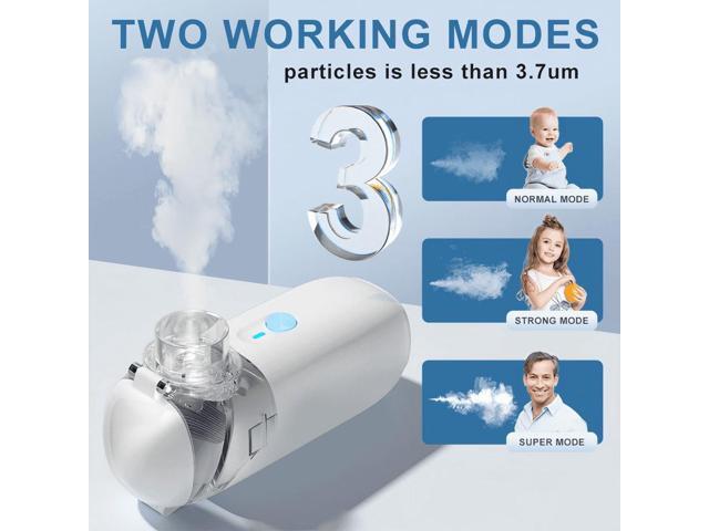 Mericonn Small Portable Humidifiers Machine Steam Inhalator USB Rechargeable three accessories easy to carry suitable for Adults & Kids and for Travel
