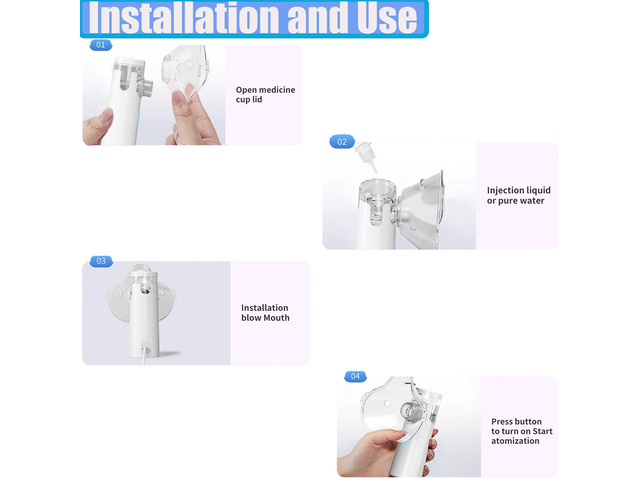 Mericonn Portable Mini Humidifier, Three Working Modes, Lightweight and Portable, Suitable for Outdoor Sports and Travel
