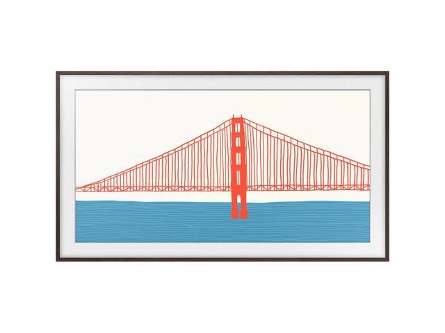 Samsung - 85" The Frame Customizable Bezel - Modern Brown - image 8