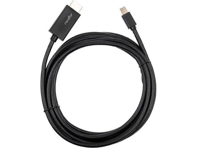 Rocstor Y10C197-B1 10Ft Mini Displayport To Hdmi M/M 4Kx2K 30Hz Cable Black
