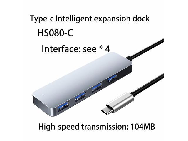 HOTUO USB-C TRIPLE Display 4K 4in 1 MST USB C Extension Dock, With 100W PD3.0 charging (85W for PC) DP and HDMI and VGA, USB 3.0 port, SD TF card.