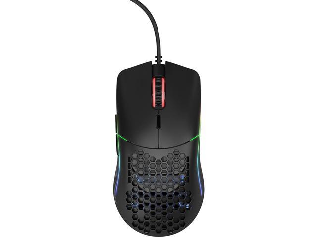 Glorious Gaming Mouse - Model O Minus 58 g Superlight Honeycomb Mouse, Mouse with Lights -Matte Black Mouse, USB Gaming Mouse