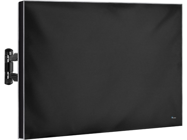 Garnetics Outdoor TV Cover 65 Inch Waterproof Weatherproof Heavy Duty 600D TV Cover for Outside 65, Outdoor TV Enclosure with Bottom & Remote...