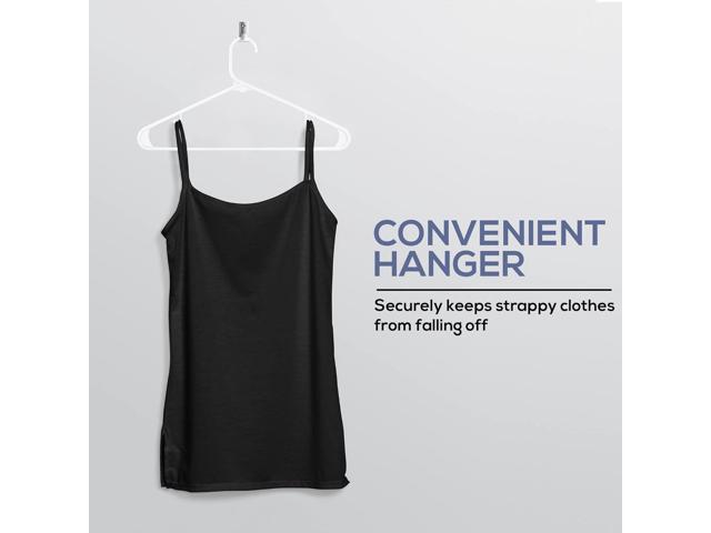 Utopia Home Plastic Hangers 20 Pack - Clothes Hanger with Hooks - Durable & Space Saving (White)