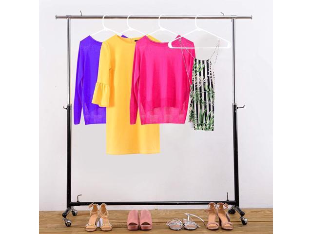 Utopia Home Plastic Hangers 20 Pack - Clothes Hanger with Hooks - Durable & Space Saving (White)