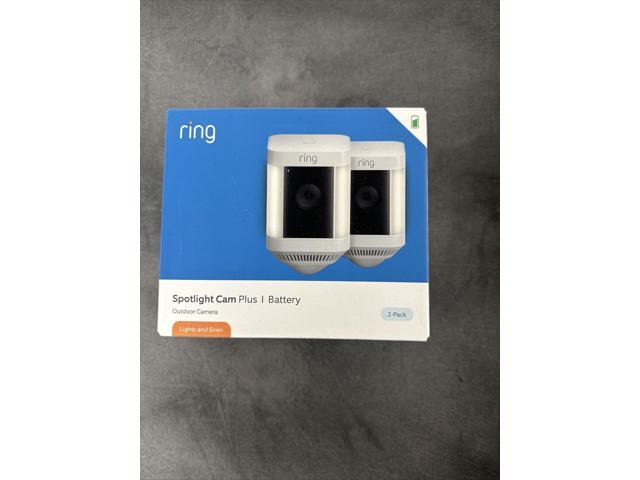 Ring Spotlight Cam Plus Camera - Indoor/Outdoor Wireless 1080p- 2 Pack