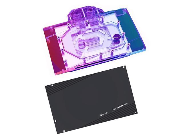 Bykski GPU Waterblock - for NVIDIA RTX 4090 AIC Reference Edition, PC GPU Water Liquid Cooling Block Cooler, with Metal Backplate 5V 3Pin RBW Lights