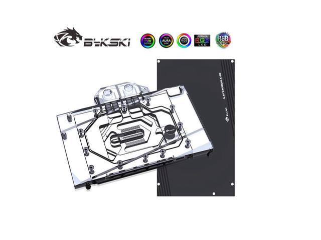 GPU Waterblock - for NVIDIA RTX 4080 AIC Reference Edition, PC GPU Water Liquid Cooling Block Cooler, with Metal Backplate 5V 3Pin RBW Lights