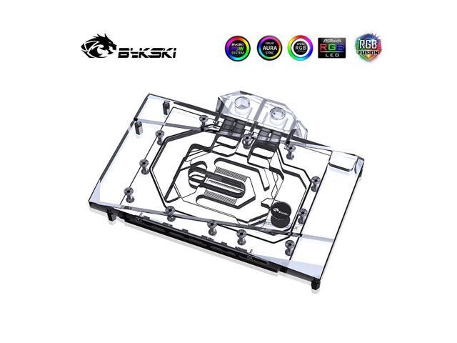 GPU Waterblock - for NVIDIA RTX 4080 AIC Reference Edition, PC GPU Water Liquid Cooling Block Cooler, with Metal Backplate 5V 3Pin RBW Lights