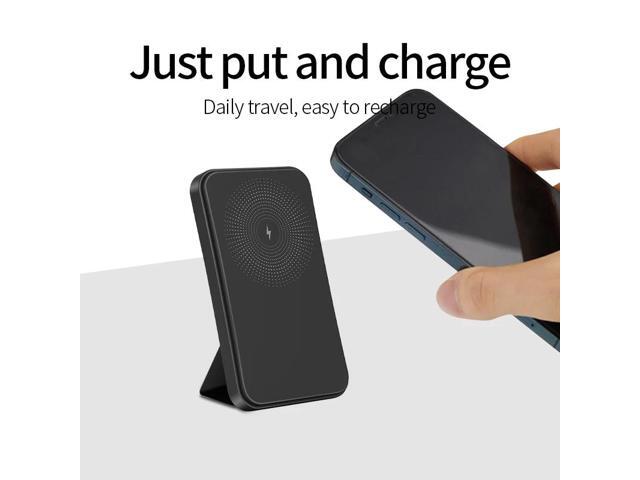 Bracket type magnetic wireless charging treasure 5000 mAh mobile phone portable power bank