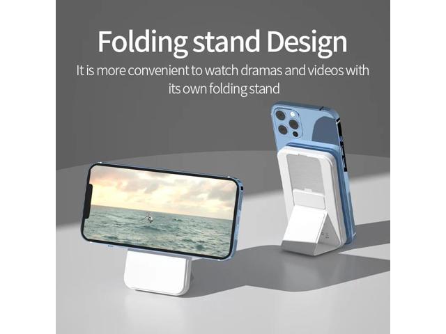 Bracket type magnetic wireless charging treasure 5000 mAh mobile phone portable power bank