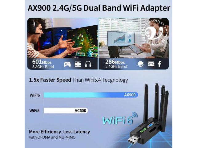 2026 NEW 100-2300Mbps WiFi USB Ethernet Adapter Double Bande 2.4G/5GHZ Bluetooth5.4 WiFi Dongle Wireless Network Card For Win 10/11