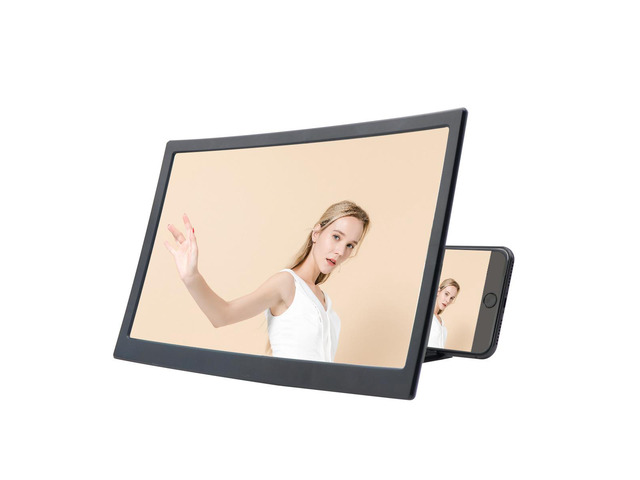 2025 Large screen, curved screen, mobile phone screen magnifier, 12-inch curved magnifier, ultra-clear mobile phone screen magnifier