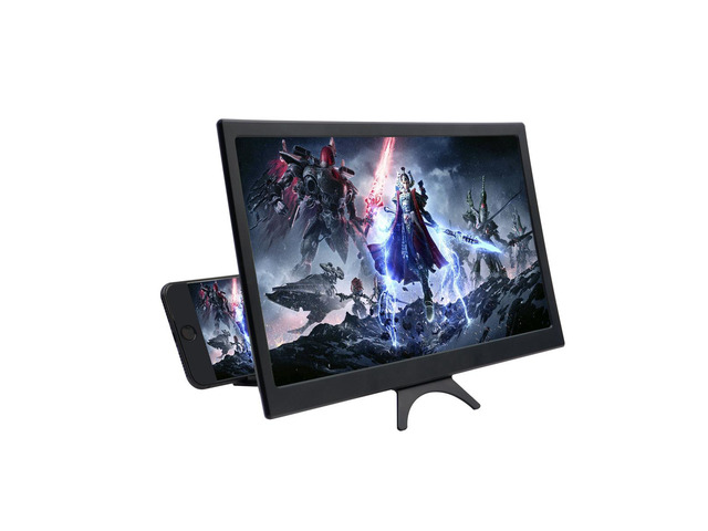2025 Large screen, curved screen, mobile phone screen magnifier, 12-inch curved magnifier, ultra-clear mobile phone screen magnifier
