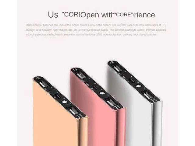 Power Bank 10000mAh Portable Charger PowerBank Ultra-thin Fast Charger External Backup Battery
