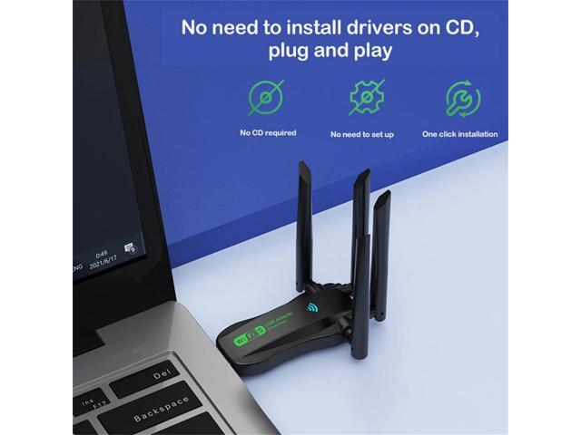 2026 NEW 1300Mbps Gigabit 5G dual-band driver-free USB wireless network card Wi-Fi 6 computer wireless receiver Wifi Adapter WiFi Usb 3.0 Adapter...