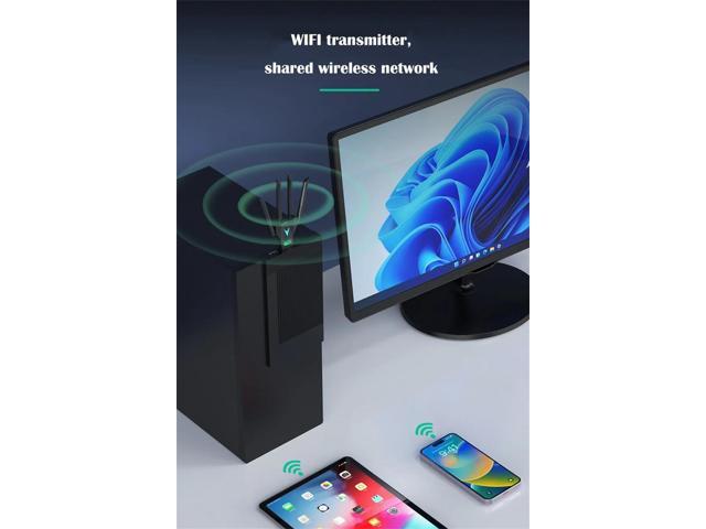 2026 USB 3.0 wireless network card 1300Mbps Gigabit 5G WiFi 6 computer wireless receiver Wifi Adapter Dongle Receiver Lan Ethernet Adaptor...