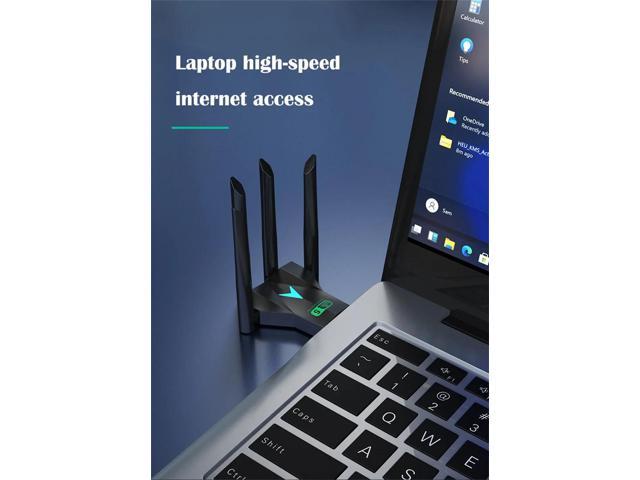 2026 USB 3.0 wireless network card 1300Mbps Gigabit 5G WiFi 6 computer wireless receiver Wifi Adapter Dongle Receiver Lan Ethernet Adaptor...