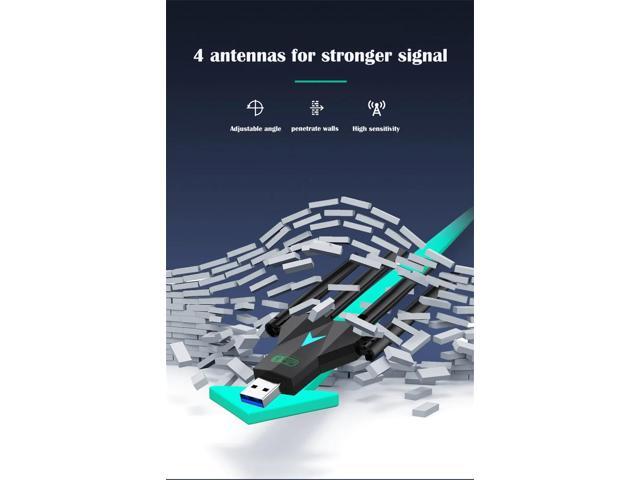 USB wireless network card 1300Mbps Gigabit 5G dual-band driver-free Wi-Fi 6 computer wireless receiver Wifi Adapter WiFi Usb 3.0 Adapter Card Wifi...