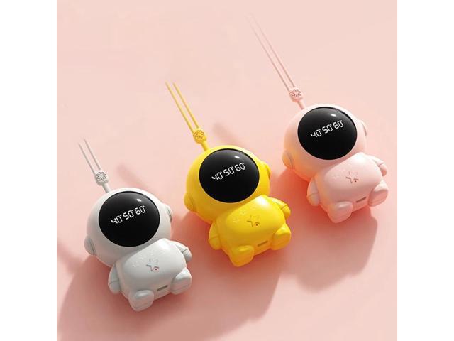 Hand Warmer 1200mAh Astronaut Hand Warmer Usb Charging Winter Mini Hand Warmer Pocket Hand Warmer Large Capacity Winter Gift Yellow