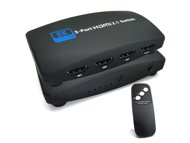 8K HDMI Switch HDMI Splitter 8K@60HZ HDMI 2.1 Switch 3 in 1 Out with Remote,3 Port HDMI Switcher Selector Box Support 4K@120HZ,1080P@240HZ,Max to. photo