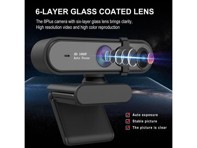 Web Camera Full HD 1080P/30FPS Webcam Live Streaming Camera with Noise Reduction Microphone,Autofocus & Privacy Cover,Highest Resolution...