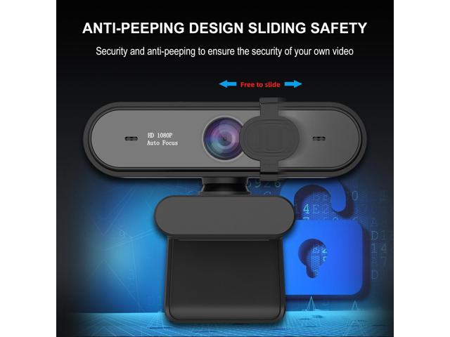 Web Camera Full HD 1080P/30FPS Webcam Live Streaming Camera with Noise Reduction Microphone,Autofocus & Privacy Cover,Highest Resolution...