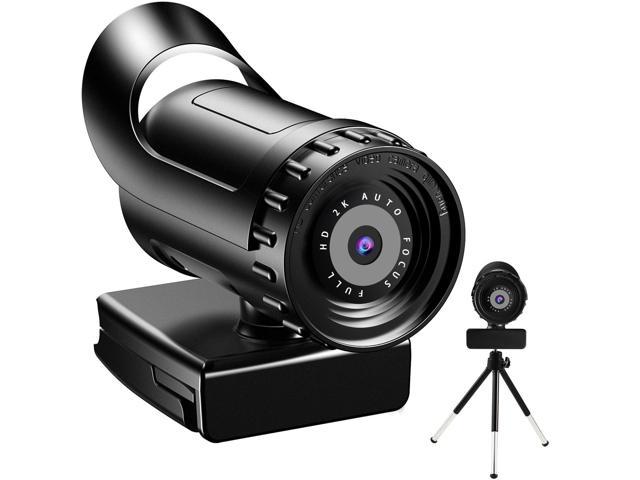 2K Web Camera Full HD 2K/30FPS Webcam Live Streaming Camera with Noise Reduction Microphone, USB Computer Camera, Manual Focus,120-Degree FOV,5MP.