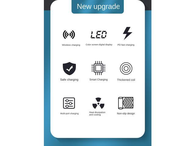 Quick Charge 3.0 8-Port USB Fast Charger,100W USB hub Fast Charging Station Compatible with All Phone and ipad,QC 3.0 and PD Fast Charger, 10W Max...