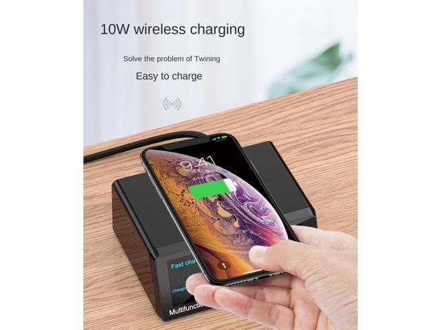 Quick Charge 3.0 8-Port USB Fast Charger,100W USB hub Fast Charging Station Compatible with All Phone and ipad,QC 3.0 and PD Fast Charger, 10W Max...