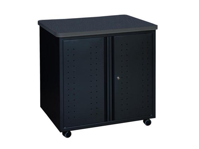 Romig Mesa Steel Mobile Locking Utility/Fax/Copy Table 30' x 23.25', Grey Top,