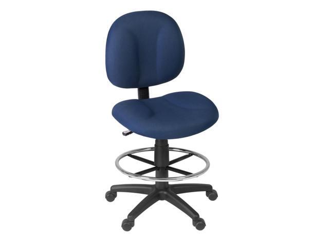 Romig Comfort Series Swivel Fabric Computer Task Chair Drafting Kit -Navy Blue