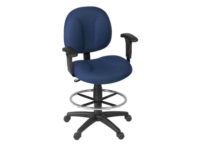 Romig Comfort Series Swivel Fabric Computer Task Chair Adjustable Arms & - 3