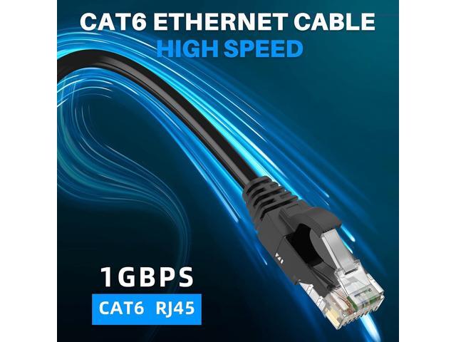 Cat 6 Ethernet Cable 10 Ft-3 Pack,High Speed Short Patch Cables Internet Cables, Soft Flexible Cat6 RJ45 LAN Network Cable Cord Faster Than Cat 5e...