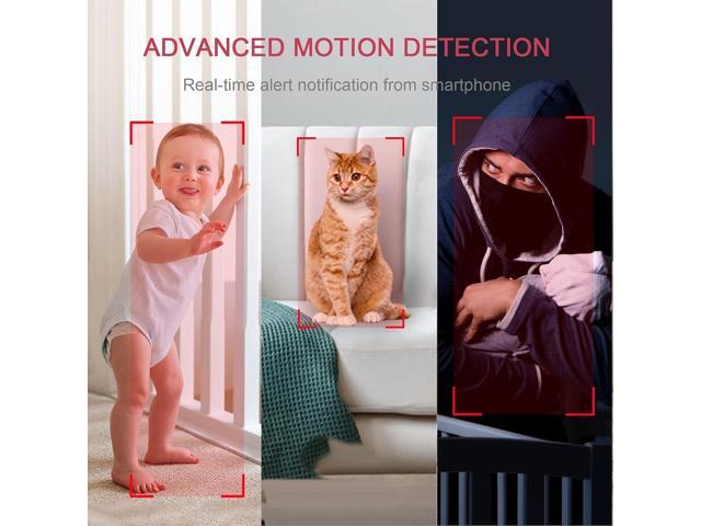 LaView Security Cameras 4pcs, Home Security Camera Indoor 1080P, Wi-Fi Cameras Wired for Pet, Motion Detection, Two-Way Audio, Night Vision, Phone...