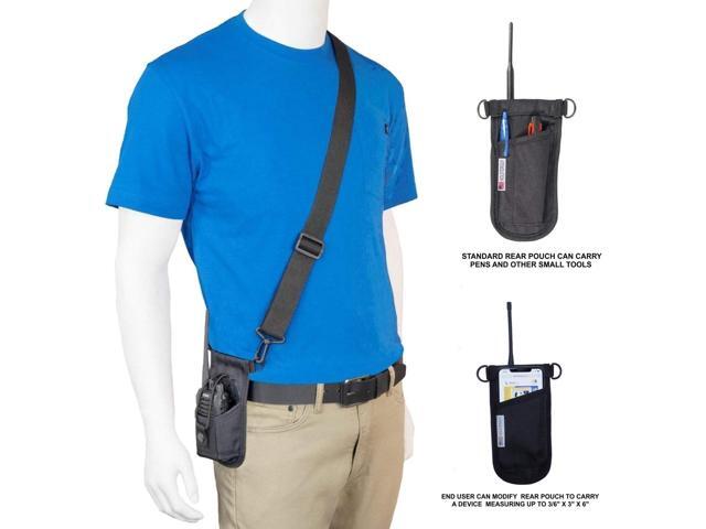 SSRH-500 Shoulder Strap Radio Holster with an Adjustable Radio Pouch That Will Hold a Radio from 4-3/4' up to 8-1/2' Tall. Made in The USA by...