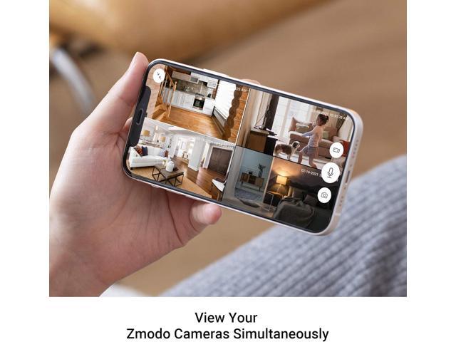 Zmodo Mini Pro, 1080P Plug-In Wireless Security Camera, Indoor Smart Home Camera with AI Motion Detection, Pet Nanny Cam, Night Vision, 2-Way...