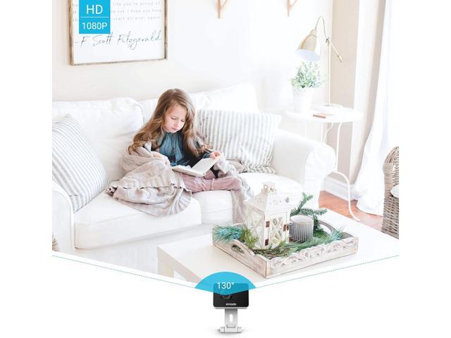Zmodo 1080p Mini WiFi Pet Camera Two-Way Audio Smart Home Camera with Night Vision, Compatible with Alexa & the Google Assistant (2 Pack)