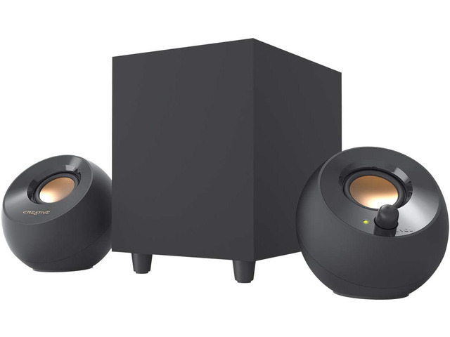 Plus 2.1 USB-Powered Desktop Speakers with Powerful Down-Firing Subwoofer and Far-Field Drivers, Up to 8W RMS Total Power for Computer PCs and...