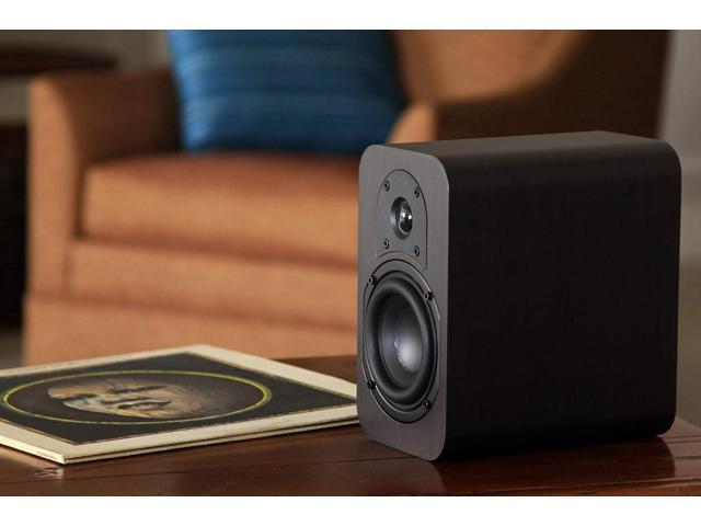 Micca RB42 Reference Bookshelf Speaker with 4-Inch Woofer and Silk Tweeter (Dark Walnut, Pair)