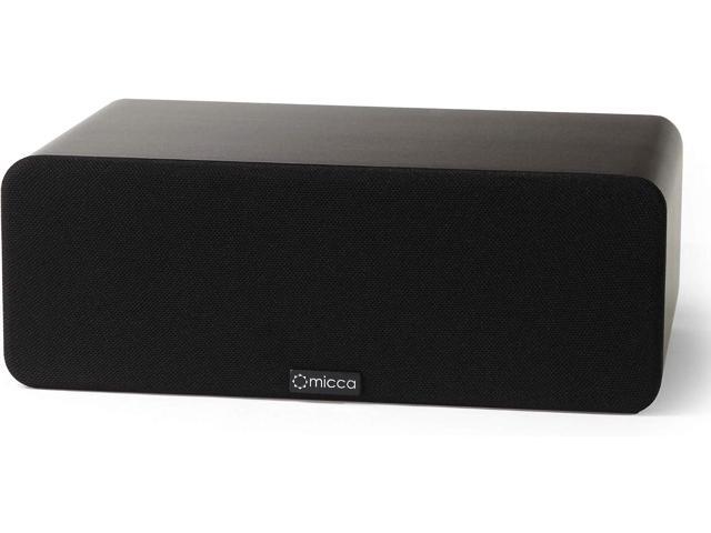 Micca OoO Slim Center Channel Speaker with 3-Inch Woofers and Silk Tweeter, Thin Design Under 4' Tall, for Desktop Stereo or Home Theater Surround...
